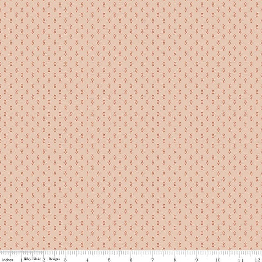 Image of Before the Blooms Mira Blush quilting cotton fabric by Danelys Sidron for Riley Blake Designs. Features flowers on a pink background. Cute Little Fabric Shop.