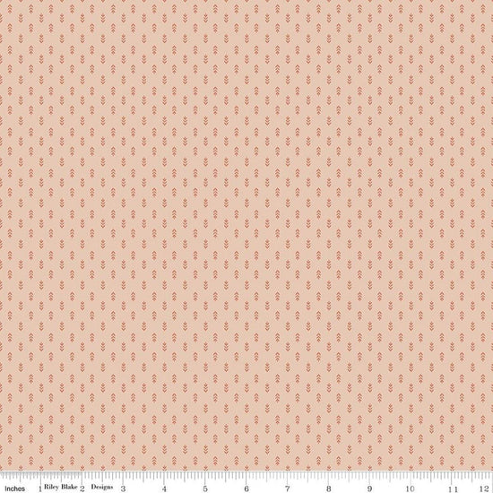 Image of Before the Blooms Mira Blush quilting cotton fabric by Danelys Sidron for Riley Blake Designs. Features flowers on a pink background. Cute Little Fabric Shop.