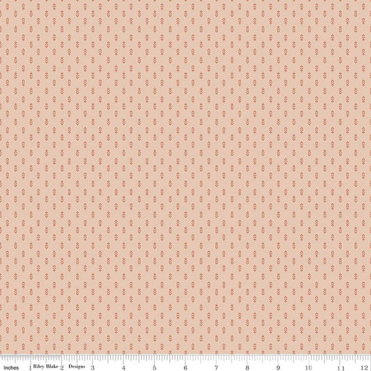 Image of Before the Blooms Mira Blush quilting cotton fabric by Danelys Sidron for Riley Blake Designs. Features flowers on a pink background. Cute Little Fabric Shop.