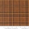 Image of Northwoods Lodge Plaid Bark quilting cotton fabric by Deb Strain for Moda Fabrics. Features plaid on a brown background. Cute Little Fabric Shop.