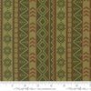 Image of Northwoods Lodge Northwest Stripes Meadow quilting cotton fabric by Deb Strain for Moda Fabrics. Features geometric stripes on a green background. Cute Little Fabric Shop.