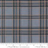 Image of Northwoods Lodge Plaid Sky quilting cotton fabric by Deb Strain for Moda Fabrics. Features plaid on a blue background. Cute Little Fabric Shop.