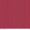 Image of Foxglove Stripes Dahlia Red quilting cotton fabric by Jill Finley for Riley Blake Designs. Features stripes on a red background. Cute Little Fabric Shop.