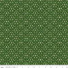 Image of Foxglove Damask Hunter quilting cotton fabric by Jill Finley for Riley Blake Designs. Features flowers on a green background. Cute Little Fabric Shop.