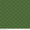 Image of Foxglove Damask Hunter quilting cotton fabric by Jill Finley for Riley Blake Designs. Features flowers on a green background. Cute Little Fabric Shop.