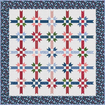 A Ribbon Runs Through It Quilt PATTERN Precut Friendly Pattern - Riley Blake INSTRUCTIONS Only