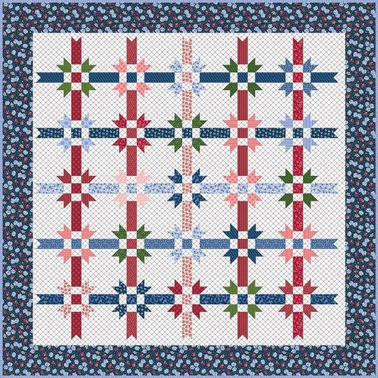 A Ribbon Runs Through It Quilt PATTERN Precut Friendly Pattern - Riley Blake INSTRUCTIONS Only