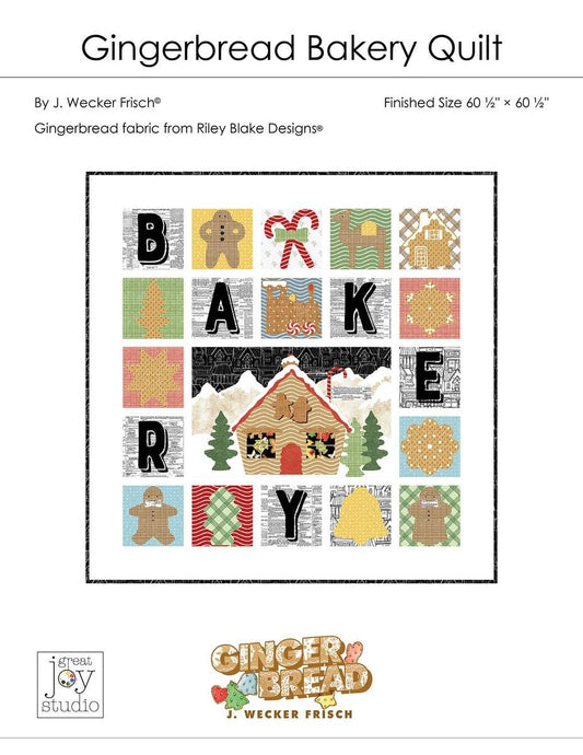 SALE Gingerbread Bakery Quilt PATTERN Precut Friendly Pattern - Riley Blake INSTRUCTIONS Only