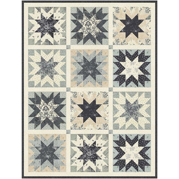 Breathtaking Blues Quilt Kit Floral Fabric - KIT44400 - Moda Fabrics Quilting Cotton Fabric