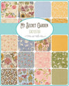 My Secret Garden Charm Pack Floral Fabric - 20980PP - 42-piece Precut - Moda Fabrics Quilting Cotton Fabric