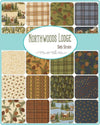 Northwoods Lodge Fat Quarter Bundle Nature Fabric - 56190AB - 27-Piece Precut - Moda Fabrics Quilting Cotton Fabric