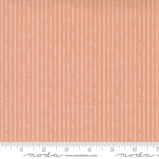 Image of Petalush Rustic Stripes Velvet quilting cotton fabric by Kiley's Quilt Room for Moda Fabrics. Features stripes on a pink background. Cute Little Fabric Shop.