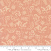 Image of Petalush Herb Garden Velvet quilting cotton fabric by Kiley's Quilt Room for Moda Fabrics. Features flowers and bugs on a pink background. Cute Little Fabric Shop.