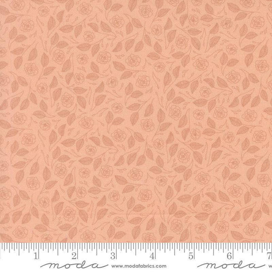 Image of Petalush Tapestry Petal quilting cotton fabric by Kiley's Quilt Room for Moda Fabrics. Features flowers on a pink background. Cute Little Fabric Shop.