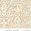Image of Breathtaking Blues Damask Ecru quilting cotton fabric by 3 Sisters for Moda Fabrics. Features flowers on a cream background. Cute Little Fabric Shop.