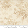 Image of Breathtaking Blues Bouquets Porcelain Ecru quilting cotton fabric by 3 Sisters for Moda Fabrics. Features flowers on a cream background. Cute Little Fabric Shop.