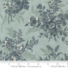 Image of Breathtaking Blues Bouquets Sky quilting cotton fabric by 3 Sisters for Moda Fabrics. Features flowers on a blue background. Cute Little Fabric Shop.