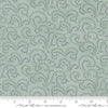 Image of Breathtaking Blues Vine Sky quilting cotton fabric by 3 Sisters for Moda Fabrics. Features leaves on a blue background. Cute Little Fabric Shop.