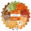 Cozy Autumn 10" Stacker Leaves Fabric - 10-17870-42 - 42-Piece Precut - Riley Blake Quilting Cotton Fabric