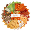 Cozy Autumn 5" Stacker Leaves Fabric - 5-17870-42 - 42-Piece Precut - Riley Blake Quilting Cotton Fabric