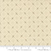 Image of Butternut and Sage Autumn Trellis Cream Earth quilting cotton fabric by Fig Tree Co for Moda Fabrics. Features a geometric pattern on a cream background. Cute Little Fabric Shop.