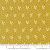 Image of Butternut and Sage Acorn Medley Citron quilting cotton fabric by Fig Tree Co for Moda Fabrics. Features acorns and dots on a green background. Cute Little Fabric Shop.