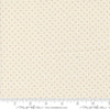 Image of Butternut and Sage Pindot Cream Cinnamon quilting cotton fabric by Fig Tree Co for Moda Fabrics. Features polka dots on a cream background. Cute Little Fabric Shop.