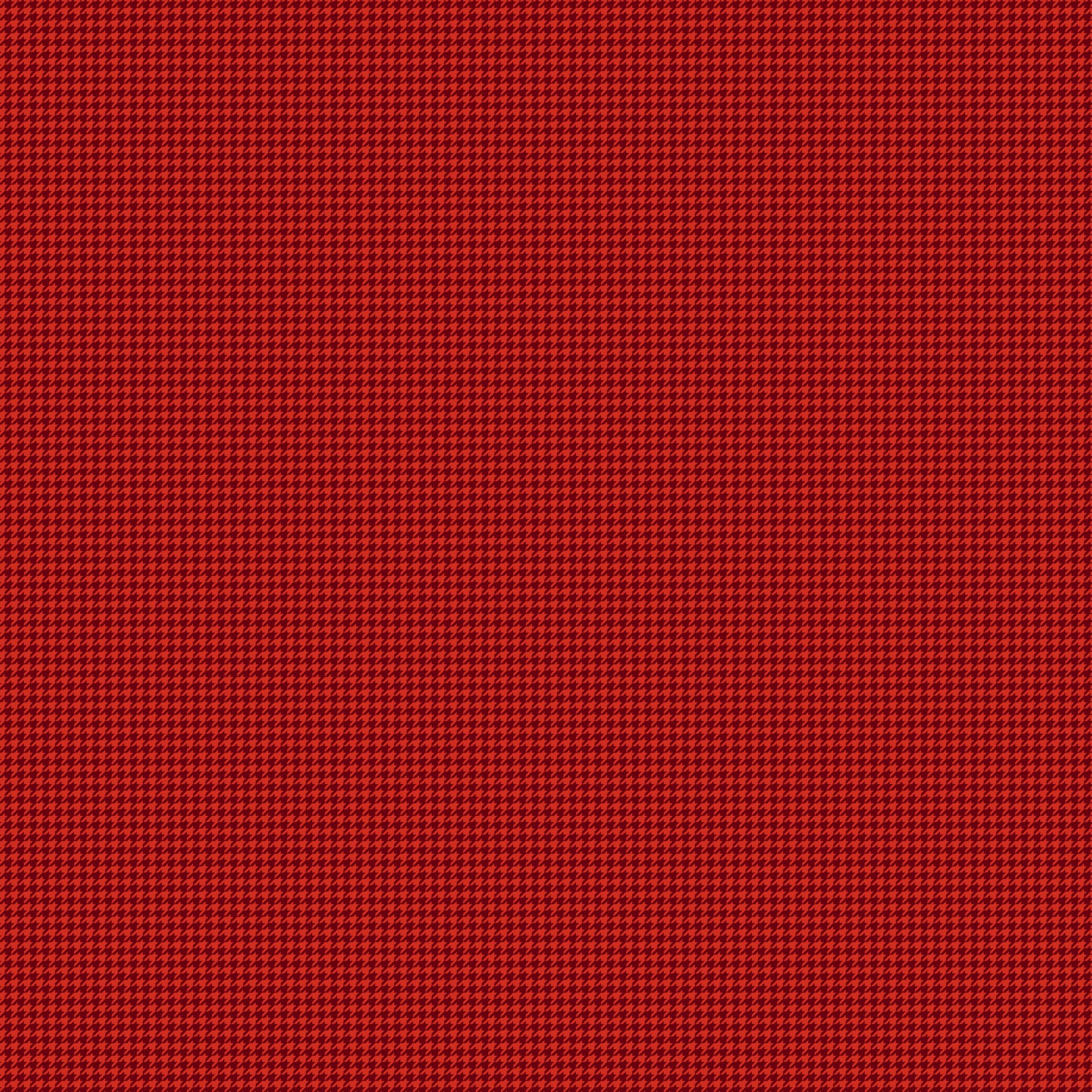 Image of Cozy Autumn Houndstooth Rusty quilting cotton fabric by Beverly McCullough for Riley Blake Designs. Features houndstooth on a red background. Cute Little Fabric Shop.