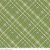 Image of Cozy Autumn Plaid Olive quilting cotton fabric by Beverly McCullough for Riley Blake Designs. Features plaid on a green background. Cute Little Fabric Shop.