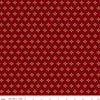 Image of Cozy Autumn Tiny Acorns Mahogany quilting cotton fabric by Beverly McCullough for Riley Blake Designs. Features tiny acorns on a red background. Cute Little Fabric Shop.