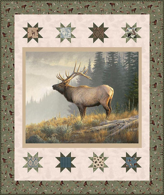 SALE Monarch of the Mountain Quilt Kit Panel Quilt - KT-17960 - Riley Blake Quilting Cotton Fabric