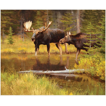 SALE Majestic in Nature II Swamp Mates Panel DIGITALLY Printed Fabric - PD17964 - Riley Blake Quilting Cotton Fabric Licensed Product