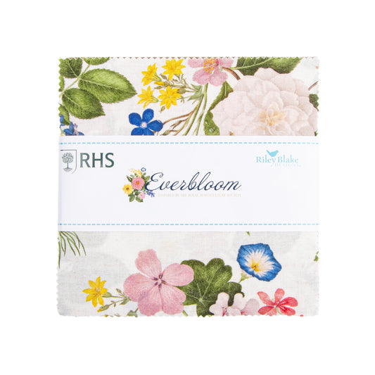 Everbloom 5" Stacker Floral Fabric - 5-18050-42 - 42-Piece Precut - Riley Blake Quilting Cotton Fabric Licensed Product