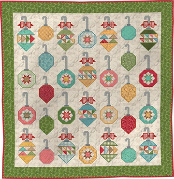 SALE Machine Embroidery Decorating The Tree Fabric Only Quilt Kit Christmas Fabric - RIley Blake Quilting Cotton Fabric