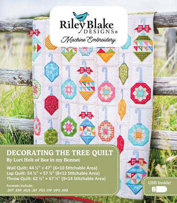 SALE Machine Embroidery Decorating the Tree Quilt PATTERN Christmas Pattern - ME018DTT25R5 - Riley Blake INSTRUCTIONS Only