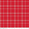 SALE Flannel The North Pole Plaid Tomato Red Christmas Fabric - F17751 - Riley Blake FLANNEL Cotton Fabric