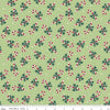 SALE Flannel The North Pole Candy Canes Honeydew Green Christmas Fabric - F17754 - Riley Blake FLANNEL Cotton Fabric