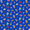 Wisconsin Best in Show Food Royal Blue DIGITALLY PRINTED Fabric - CD17774 - Riley Blake Quilting Cotton Fabric