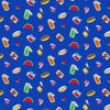 Wisconsin Best in Show Food Royal Blue DIGITALLY PRINTED Fabric - CD17774 - Riley Blake Quilting Cotton Fabric