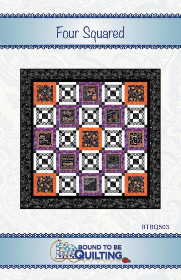 Four Squared Quilt PATTERN Confident Beginner Friendly Pattern - Riley Blake INSTRUCTIONS Only
