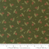 Image of Northwoods Lodge Tossed Pinecones Pine quilting cotton fabric by Deb Strain for Moda Fabrics. Features plants on a green background. Cute Little Fabric Shop.