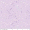 Image of Wishes Magic Vanity Sparkle quilting cotton fabric by Jill Howarth for Riley Blake Designs. Features stars on a purple background. Cute Little Fabric Shop.