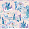Image of Wishes The Ball Ballerina Sparkle quilting cotton fabric by Jill Howarth for Riley Blake Designs. Features Cinderella on a cream background. Cute Little Fabric Shop.