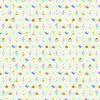 Image of Wishes Diamond Vintage White Sparkle quilting cotton fabric by Jill Howarth for Riley Blake Designs. Features Cinderella icons on a cream background. Cute Little Fabric Shop.