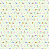 Image of Wishes Diamond Vintage White Sparkle quilting cotton fabric by Jill Howarth for Riley Blake Designs. Features Cinderella icons on a cream background. Cute Little Fabric Shop.
