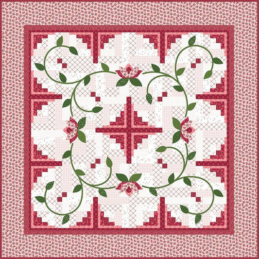 Cabin Fever Quilt PATTERN Floral Pattern - Riley Blake INSTRUCTIONS Only