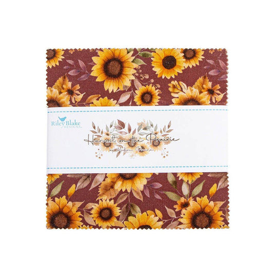 SALE Harvest on the Prairie 5" Stacker Floral Fabric - 5-18280-42 - 42-Piece Precut - Riley Blake Quilting Cotton Fabric