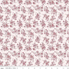 Image of Harvest on the Prairie Wildflowers Wine quilting cotton fabric by Modern Prairie for Riley Blake Designs. Features flowers on a white background. Cute Little Fabric Shop.
