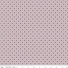 Image of Harvest on the Prairie Floral Geo Wine quilting cotton fabric by Modern Prairie for Riley Blake Designs. Features flowers on a purple background. Cute Little Fabric Shop.