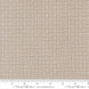 Image of Birch and Willow Crosshatch Stone quilting cotton fabric by Sherri & Chelsi for Moda Fabrics. Features squares on a gray background. Cute Little Fabric Shop.